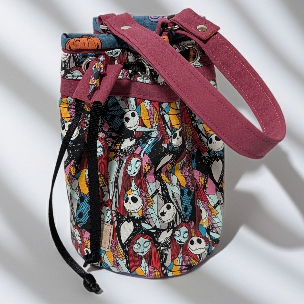 Handcrafted Nightmare-Inspired Bucket Bag | Statement Mini Crossbody